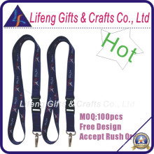 Heat Transfer Logo Custom Lanyard mit Clip